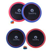 Deluxe Trampoline Paddle Ball Flying Discs