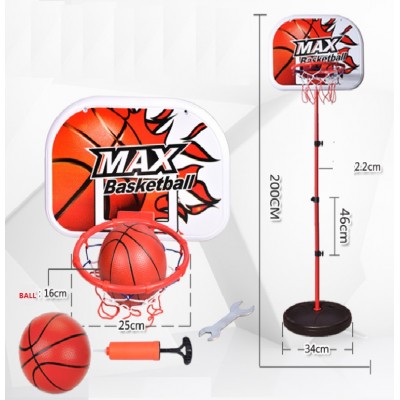 Height Adjustable Portable Basketball suitable for 2~6 years old kids 44 inch-78 Inch movable basketball stand for kids