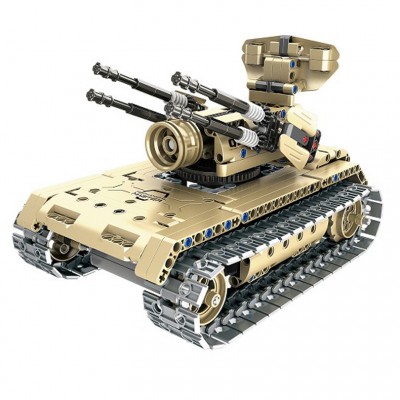 457pcs R/C block anti-aircraft tank for kids