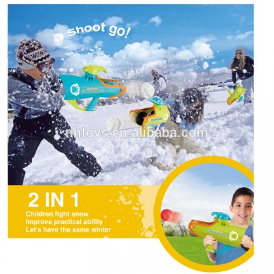 Funny toy 2 in 1 Christmas gift ocean ball shooting snowball gun for kids