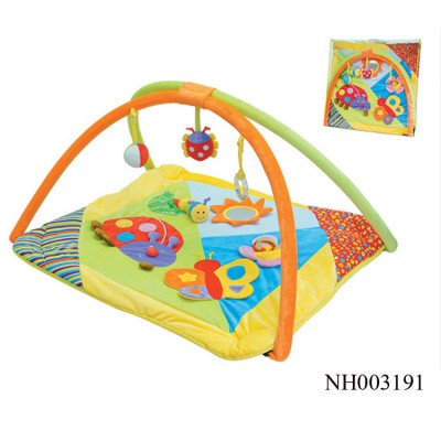 Non-toxic Animal Stuffed Baby Play Mat With rattle